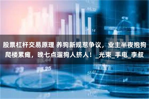 股票杠杆交易原理 养狗新规惹争议，业主半夜抱狗爬楼累瘫，晚七点遛狗人挤人！_光束_手电_李叔