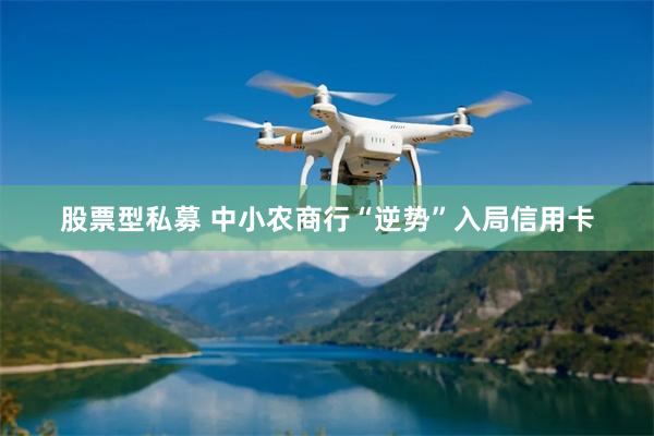 股票型私募 中小农商行“逆势”入局信用卡