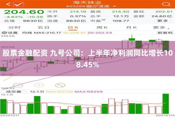 股票金融配资 九号公司：上半年净利润同比增长108.45%