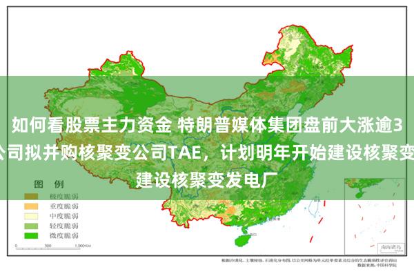 如何看股票主力资金 特朗普媒体集团盘前大涨逾30%，公司拟并购核聚变公司TAE，计划明年开始建设核聚变发电厂