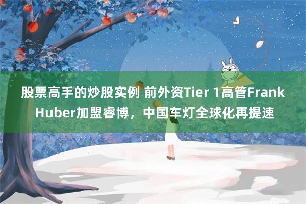 股票高手的炒股实例 前外资Tier 1高管Frank Huber加盟睿博，中国车灯全球化再提速