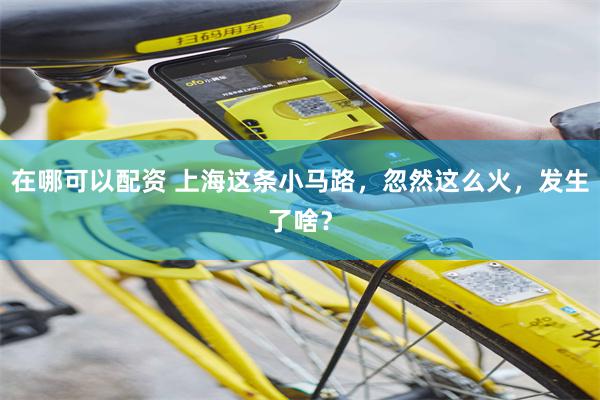 在哪可以配资 上海这条小马路，忽然这么火，发生了啥？