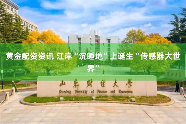 黄金配资资讯 江岸“沉睡地”上诞生“传感器大世界”