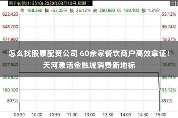 怎么找股票配资公司 60余家餐饮商户高效拿证！天河激活金融城消费新地标
