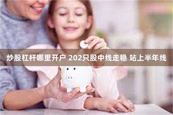 炒股杠杆哪里开户 202只股中线走稳 站上半年线
